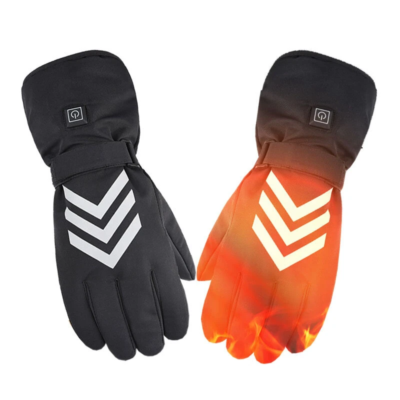(image for) TENGOO Electric Heated Gloves Waterproof Winter Gloves Heated Ski Gloves Warm Touching Screen Gloves Keep Warm Outdoor Motorcycle Gloves Thermal Gloves Battery Heated Gloves